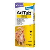 AdTab pre mačky 12 mg žuvacie tablety, hmotnosť mačky 0,5–2,0 kg, 1x1 ks obrázok