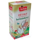 APOTHEKE BIO DETSKÝ BYLINNÝ ČAJ RUMANČEKOVÝ nálevové vrecká (od ukončeného 1. týždňa) 20x1 g (20 g) obrázok