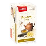APOTHEKE PREMIER Pu-erh a citrón pravý čierny čaj v nálevových vreckách 20x2 g (40 g) obrázok