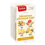APOTHEKE PREMIER Zázvorovo citrusové čaje zmes hrejivých čajov (4 druhy) v nálevových vreckách 1x20 ks obrázok