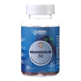 BIOMIC Magnézium + vitamín B6 gummies, hroznová príchuť 1x90 ks obrázok