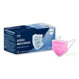 BIOMIC RÚŠKO medicínske ružové, pre dospelých, jednorazové, typ IIR 1x50 ks obrázok