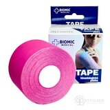 BIOMIC TAPE Kineziologická tejpovacia páska ružová, 5 cm x 5 m, 1x1 ks obrázok