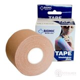 BIOMIC TAPE Kineziologická tejpovacia páska telová, 5 cm x 5 m, 1x1 ks obrázok