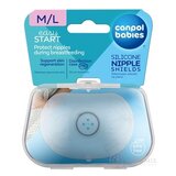 Canpol babies EasyStart Chrániče bradaviek Premium veľ. M/L, tvarované, silikón, 1x2 ks obrázok