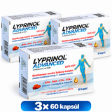 Lyprinol advanced 3x60cps pri záp.kĺbov a dých.ciest - trojmesačná kúra - lyprinol advanced 3x60