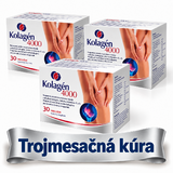 Kolagén stada 3x30 vrecúšok - 3mesačná kúra - stada 4000 3x