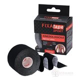 FIXAtape tejpovacia páska SPORT kinesiologická, elastická, čierna, 5cm x 5m, 1x1 ks obrázok