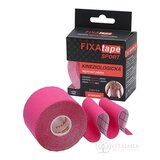 FIXAtape tejpovacia páska SPORT kinesiologická, elastická, ružová, 5cm x 5m, 1x1 ks obrázok