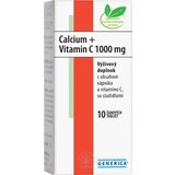 GENERICA Calcium + Vitamin C 1000 mg tbl eff 1x10 ks obrázok