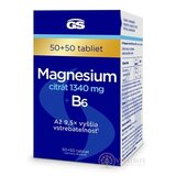 GS Magnesium citrát 1340 mg + B6 tbl 50+50 (100 ks) obrázok