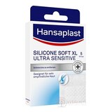 Hansaplast SILICONE SOFT XL ULTRA SENSITIVE náplasť 1x5 ks obrázok