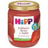 HiPP Príkrm BIO Jablko, jahody a hrušky ovocný (od ukonč. 4.-6.mesiaca) 1x160 g obrázok