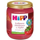 HiPP Príkrm BIO Jablko, jahody a maliny ovocný (od ukonč. 4.-6. mesiaca) 1x160 g obrázok
