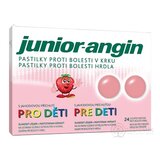 Junior-angin pastilky pre deti s jahodovou príchuťou 1x24 ks obrázok
