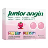 Junior-angin pastilky pre deti s jahodovou príchuťou 1x36 ks obrázok