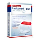 LEUKOPLAST LEUKOMED T PLUS SKIN SENSITIVE filmové krytie s vankúšikom, sterilné, 5x7,2 cm, 1x5 ks obrázok