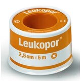 LEUKOPOR náplasť na cievke, 2,5cm x 5m, 1x1 ks obrázok