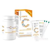 LIPO C ASKOR FORTE cps 120 ks - vitamín C s lipozomálnym vstrebávaním + testovacie prúžky, 1x1 set obrázok