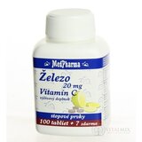 MedPharma ŽELEZO 20MG + Vit. C tbl 100+7 zadarmo (107 ks) obrázok