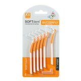Medzizubné kefky SOFTdent Butterfly XS 0,4 mm zahnuté, oranžové 1x6 ks obrázok