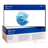 MERCATOR opero mask Rúško zdravotnícke modré, nesterilné, jednorazové, typ IIR, s gumičkami 1x50 ks obrázok