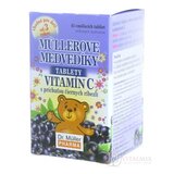 MÜLLEROVE medvedíky - VITAMÍN C tbl s príchuťou čiernych ríbezlí 1x45 ks obrázok