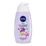 NIVEA Kids 2in1 Detský sprchový gél Girl s vôňou lesného ovocia 1x500 ml obrázok
