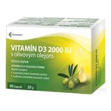 Noventis Vitamín D3 2000 IU s olivovým olejom cps 1x90 ks obrázok