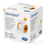 Omnipor fixačná náplasť z bieleho netkaného textilu na cievke (5 cm x 5 m) 1x1 ks obrázok