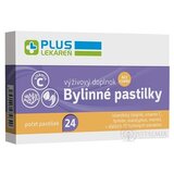 PLUS LEKÁREŇ Bylinné pastilky Bez cukru Islandský lišajník, vitamín C, 1x24 ks obrázok