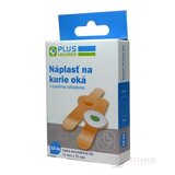 PLUS LEKÁREŇ Náplasť na kurie oká s kyselinou salicylovou, 12 mm x 70 mm, 1x12 ks obrázok