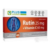 PLUS LEKÁREŇ Rutín 25 mg + Vitamín C 60 mg tbl flm 1x60 ks obrázok