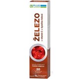 PLUS LEKÁREŇ Železo + vitamín C + kyselina listová šumivé tbl s príchuťou čierne ríbezle 1x20 ks obrázok
