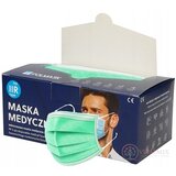 POLMASK Rúško zdravotnícke zelené, nesterilné, jednorazové, typ IIR, s gumičkami 1x50 ks obrázok