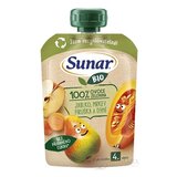 Sunar BIO Jablko Hruška Mrkva Tekvica 100% ovocia-zeleniny, kapsička (od ukonč. 4. mesiaca) 1x100 g obrázok
