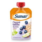 Sunar Ovocná kašička čučoriedka, jablko, ovos (od ukonč. 6. mesiaca) 1x120 g obrázok