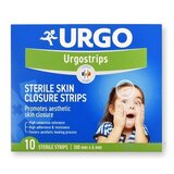 URGO Urgostrips STERILE SKIN CLOSURE STRIPS sterilné samolepiace chirurgické stehy (100 mm x 6 mm) 1x10 ks obrázok