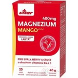VITAR Magnézium 400 mg + vitamíny B6 a C vrecúška s príchuťou manga 1x20 ks obrázok