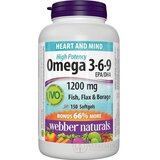 Webber Naturals Omega 3-6-9 1200 mg cps (BONUS 66% naviac) 1x150 ks obrázok