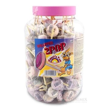 2POP Lízanka s hroznovým cukrom Swet'n Fun, v plast.doze, 125 ks x 7,6 g (950 g) obrázok