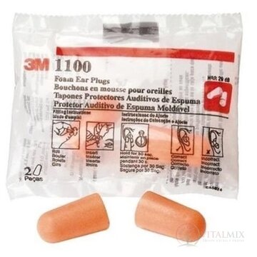 3M EAR Plugs 1100 Chránič sluchu penové 1x2 ks obrázok