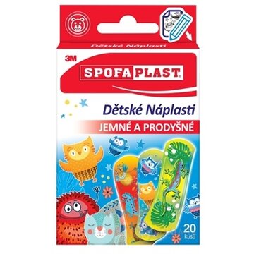 3M SPOFAPLAST č.116 Detské Náplasti jemné a priedušné, mix 1x20 ks obrázok