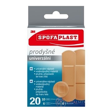 3M SPOFAPLAST č.176N Univerzálna náplasť mix veľkostí: 6 ks=25x72 mm, 10 ks=19x72 mm, 4ks=22 mm, 1x20 ks obrázok