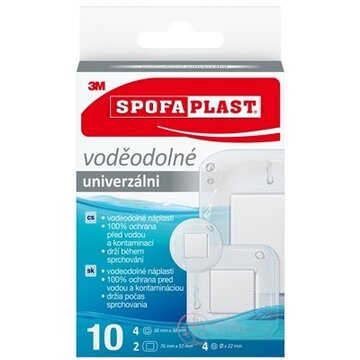 3M SPOFAPLAST č.190N Náplasti VODEODOLNÉ univerzálne, 3 veľkosti, 1x10 ks obrázok