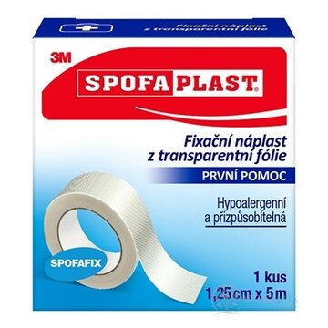 3M SPOFAPLAST č.431 Fixačná náplasť 1,25cm x 5m, z netkanej textílie, cievka 1x1ks obrázok