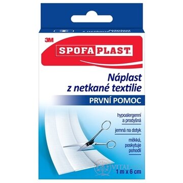 3M SPOFAPLAST č.854 Náplasť z netkanej textílie 6cm x 1m, jemná, pás, 1x1 ks obrázok