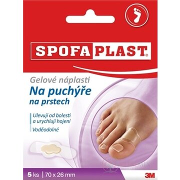 3M SPOFAPLAST č.911 Gélové náplasti na pľuzgiere na prstoch, malé, 70x26 mm, 1x5 ks obrázok