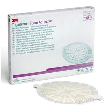 3M TEGADERM Foam Adhesive (90616) penové krytie na rany, adhezívne, ovál 19 cm x 22,2 cm, 1x5 ks obrázok