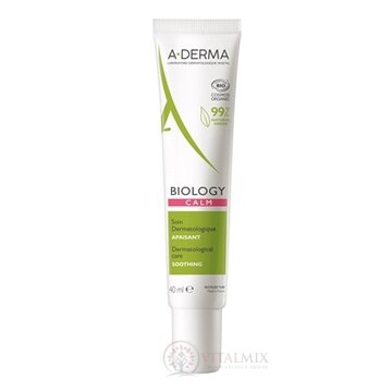 A-DERMA BIOLOGY CALM starostlivosť UPOKOJUJÚCA znižuje reaktivitu pleti 1x40 ml obrázok